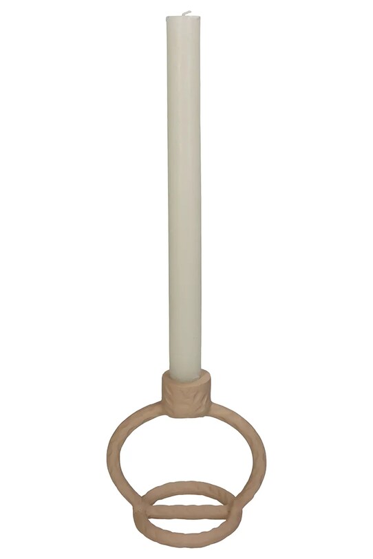 Декоративний свічник home & lifestyle бежевий KAL.1313