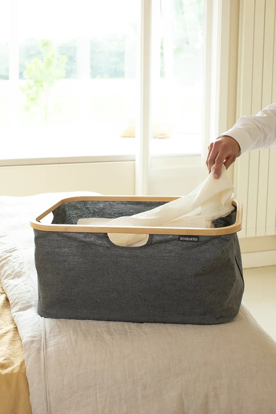 Кош за пране Brabantia Pepper Black 40 L 232725 сив