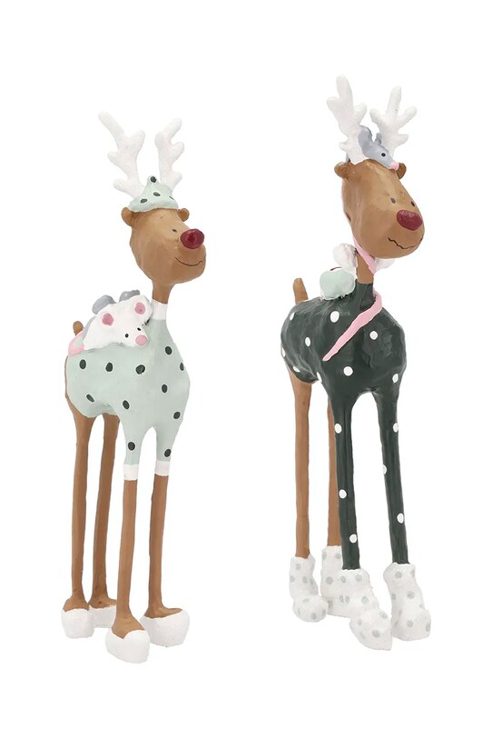 Lifestyle Medusa-Copenhagen glob de crăciun Mr & Mrs Rudolf 2024 2-pack 34326 multicolor