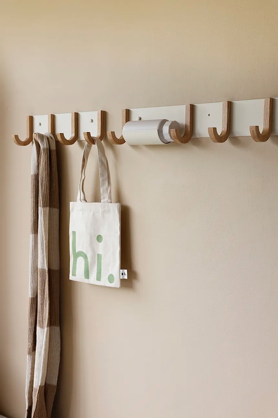 Вітальня та спальня Настінна вішалка Design Letters Jay 10402001CREAMWEOAK барвистий