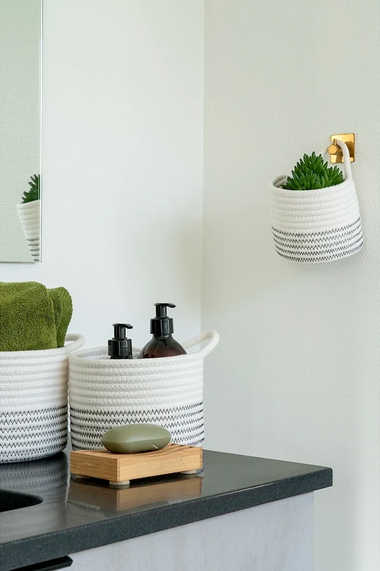 House Nordic zestaw koszy do przechowywania Algar 3-pack 4401533 biały