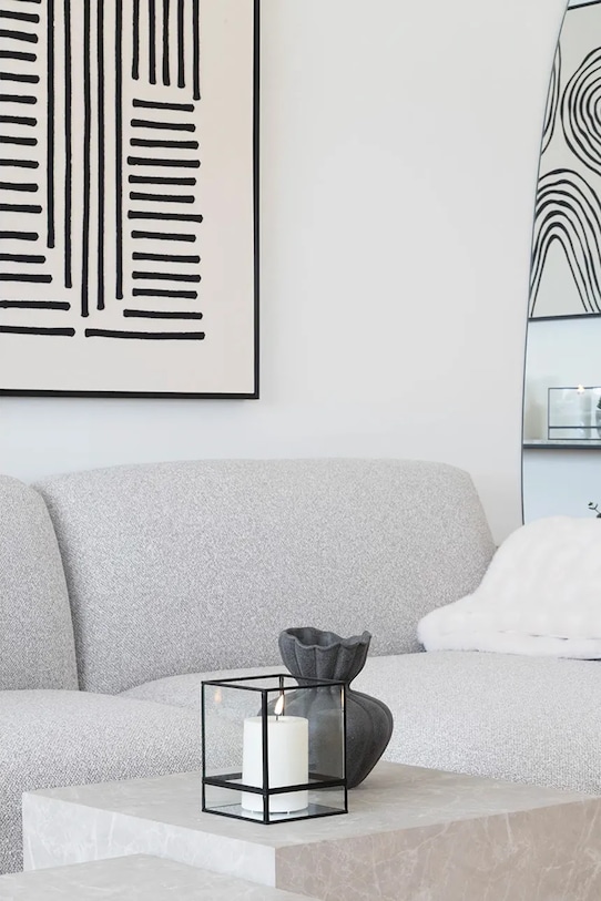 Living și dormitor House Nordic vază decorativă 17,2 x 19,4 cm 4441775 negru