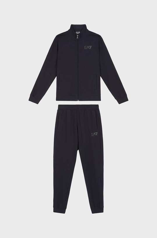 EA7 Emporio Armani trening de bumbac pentru copii bumbac bleumarin 8NBV51.BJ05Z