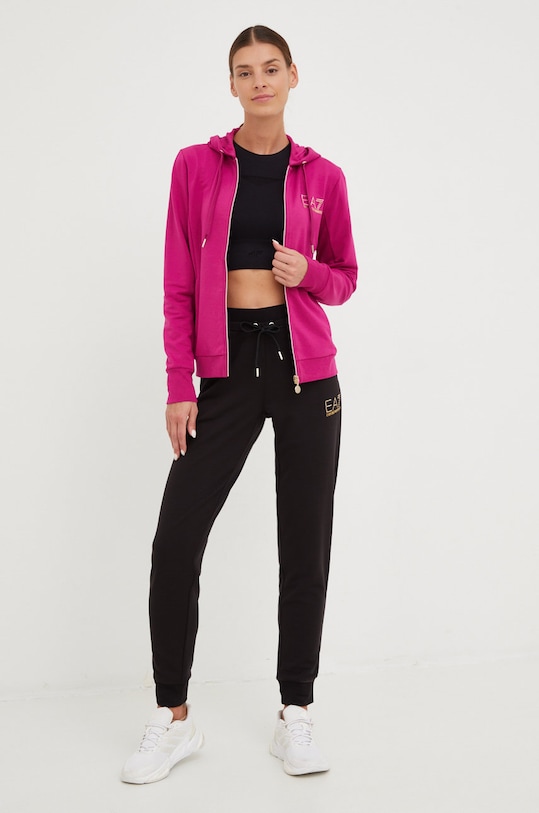 EA7 Emporio Armani komplet 8NTV51.TJ9RZ.NOS dzianina fioletowy 8NTV51.TJ9RZ.NOS