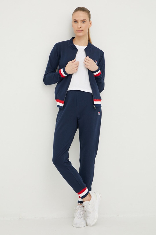 Fila dres FRENCH TERRY wzorzyste granatowy FPS4078