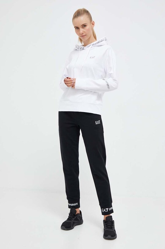 EA7 Emporio Armani trening tricotaj alb 8NTV52.TJCQZ.NOS