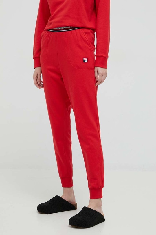 Odzież Fila dres lounge bawełniany FPW4095 czerwony