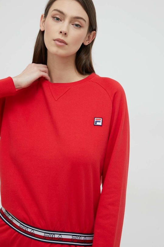 Fila dres lounge bawełniany FPW4095 czerwony