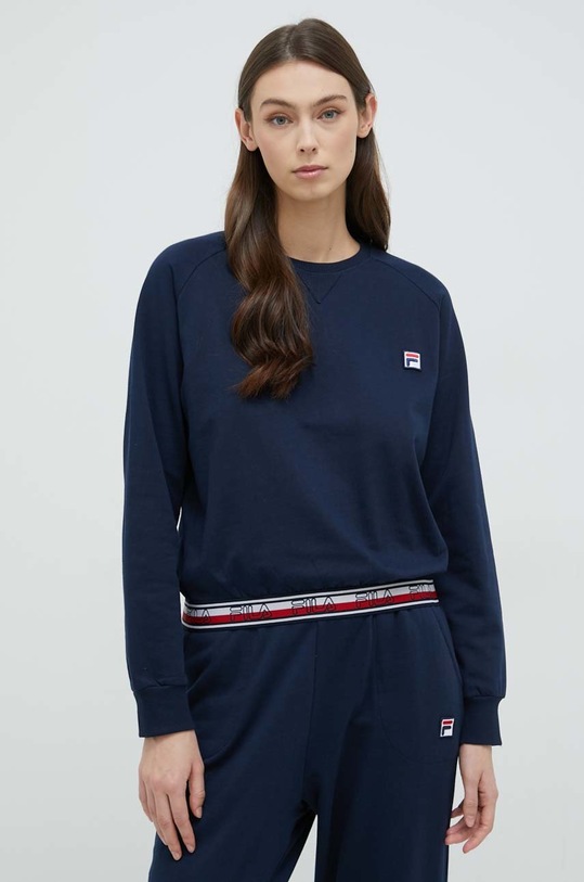 Бавовняний костюм лаунж Fila FPW4095 темно-синій AA00