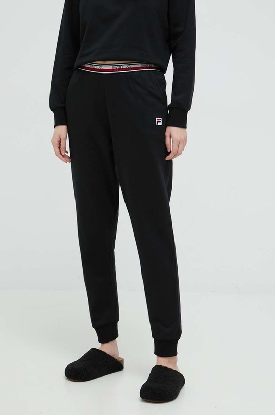 Bavlněná tepláková souprava Fila černá FPW4095