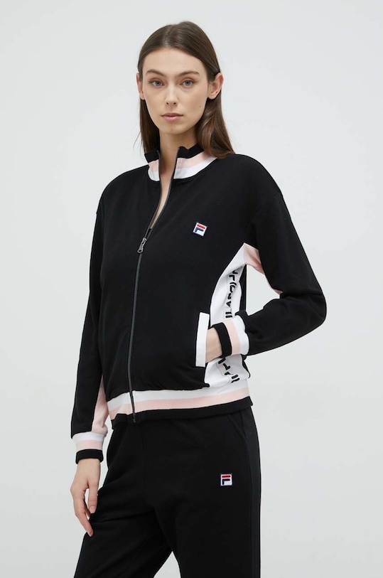 Fila dres lounge bawełniany FPW4097 czarny AA00