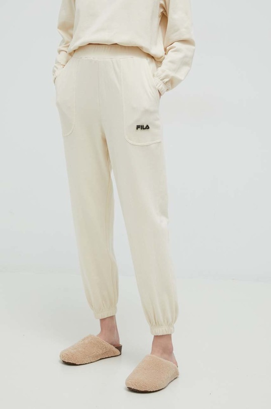 Odzież Fila dres lounge bawełniany FPW4102 beżowy