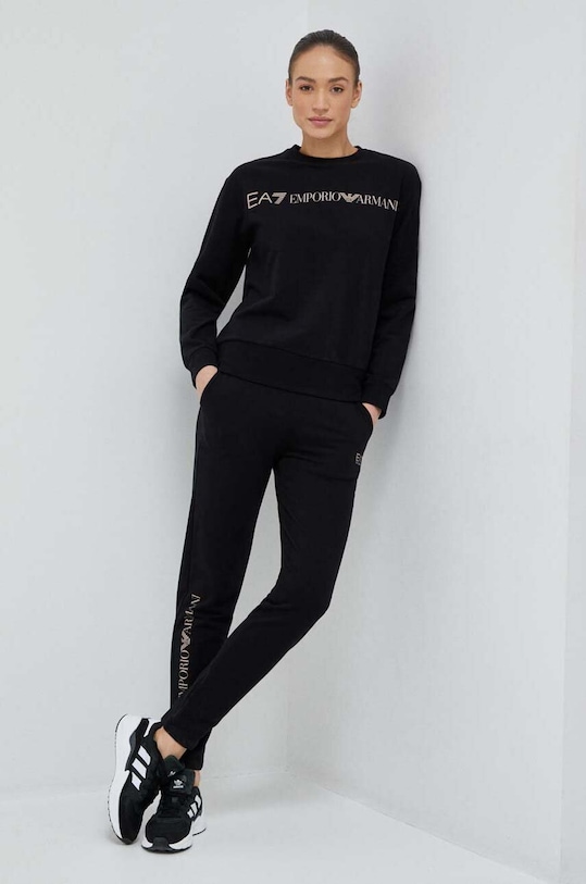 EA7 Emporio Armani trening print negru 8NTV54.TJCQZ