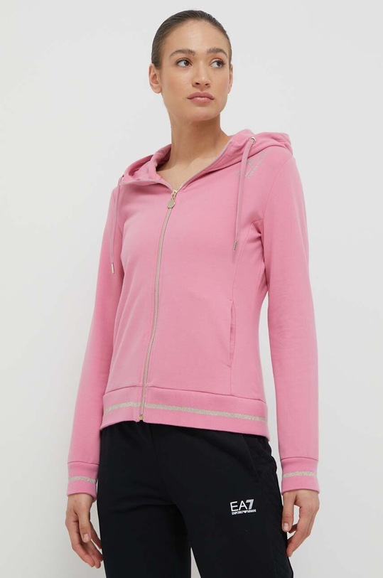 Суичър EA7 Emporio Armani еластичен розов 8NTM34.TJCQZ