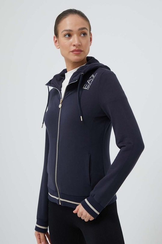 EA7 Emporio Armani bluza z kapturem granatowy 8NTM34.TJCQZ