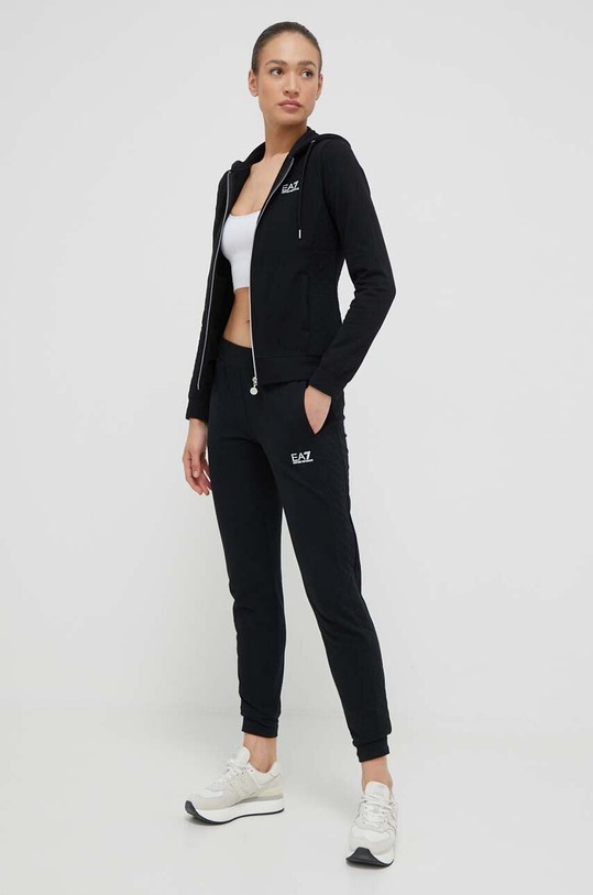 EA7 Emporio Armani melegítő szett melanzs fekete 8NTV57.TJCQZ