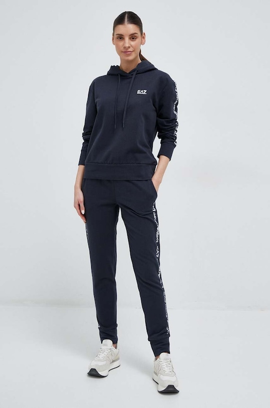 Спортивный костюм EA7 Emporio Armani трикотаж тёмно-синий 8NTV58.TJPLZ