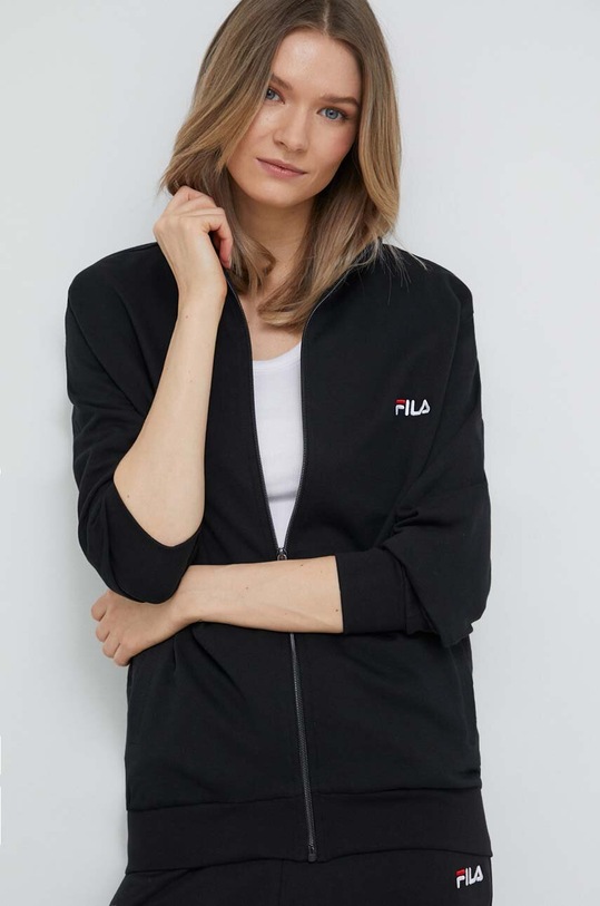 Oblečení Bavlněná tepláková souprava Fila FPS4114 černá