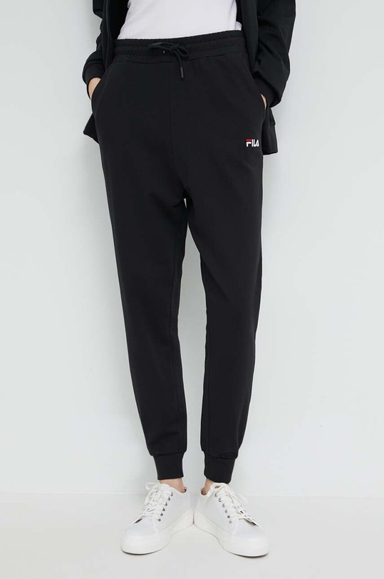 Bavlněná tepláková souprava Fila černá FPS4114