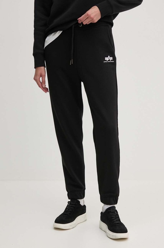 Alpha Industries spodnie dresowe Basic Jogger dzianina czarny 116051.03