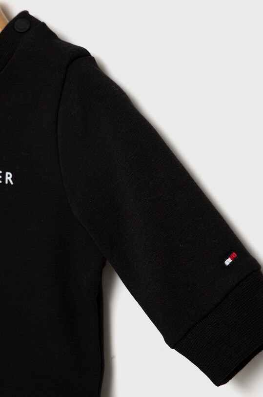 Dziewczynka Tommy Hilfiger dres dziecięcy KN0KN01485.9BYY czarny