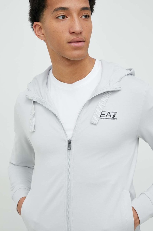 Памучен анцуг EA7 Emporio Armani 8NPV80.PJ05Z сив
