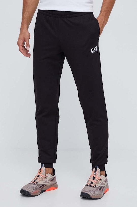 Bavlněná tepláková souprava EA7 Emporio Armani šedá 8NPV80.PJ05Z