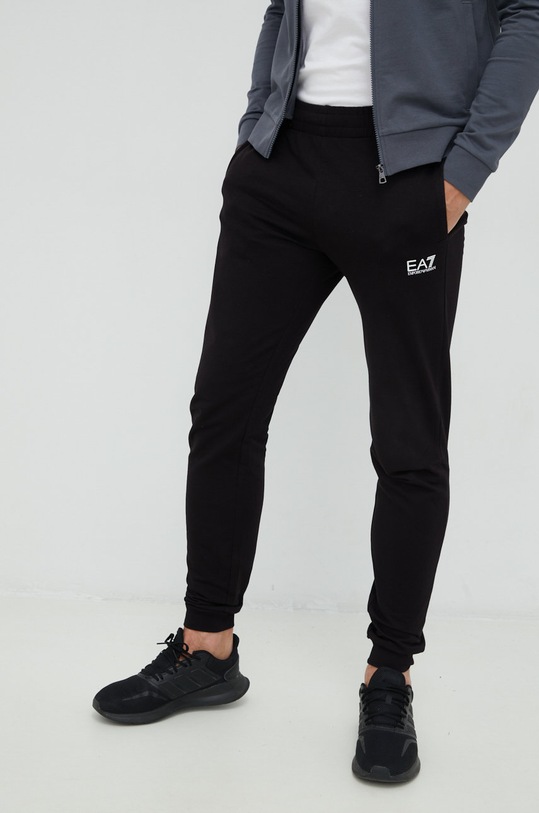 Odzież EA7 Emporio Armani dres bawełniany 8NPV80.PJ05Z szary