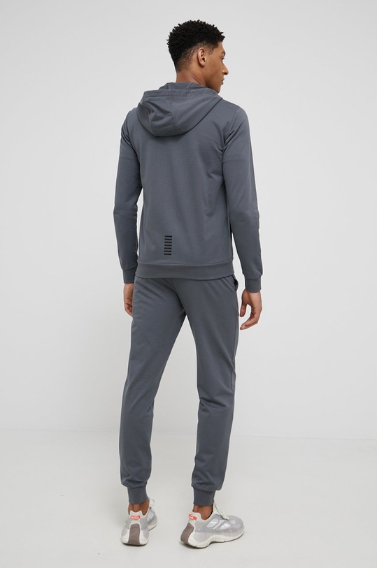 Bavlnená tepláková súprava EA7 Emporio Armani sivá 8NPV80.PJ05Z