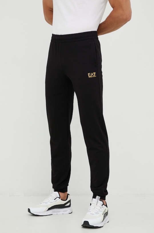 Odzież EA7 Emporio Armani dres bawełniany 8NPV80.PJ05Z czarny