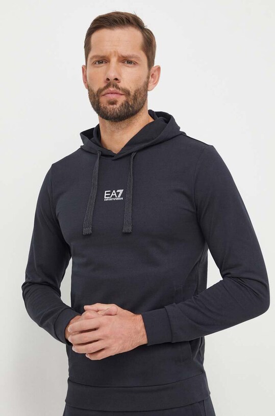 Odzież EA7 Emporio Armani dres bawełniany 8NPV81.PJ05Z granatowy