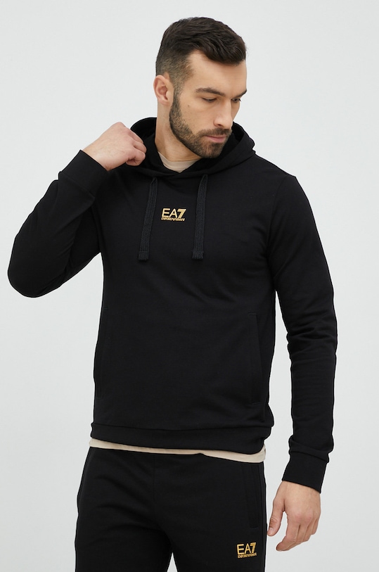 Odzież EA7 Emporio Armani dres bawełniany 8NPV81.PJ05Z czarny