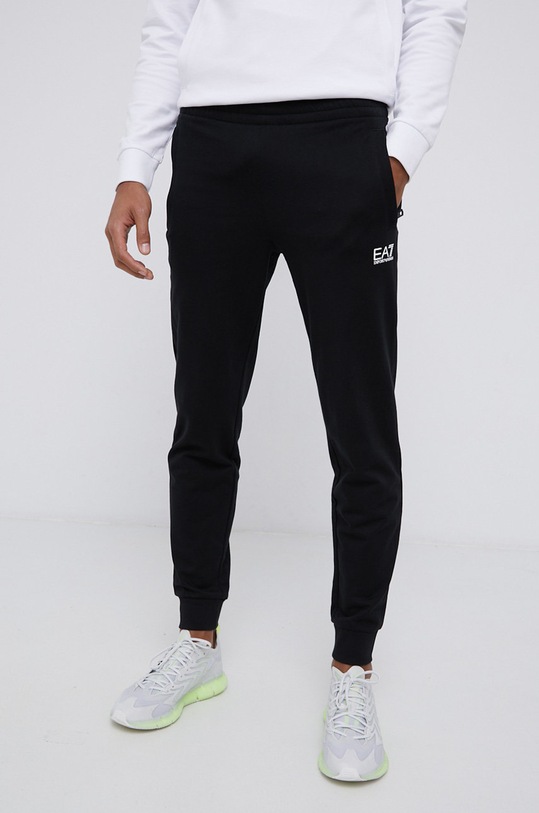 Odzież EA7 Emporio Armani dres bawełniany 8NPV81.PJ05Z biały