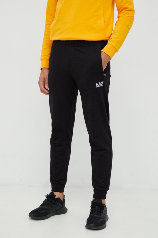 Odzież EA7 Emporio Armani dres bawełniany 8NPV81.PJ05Z żółty