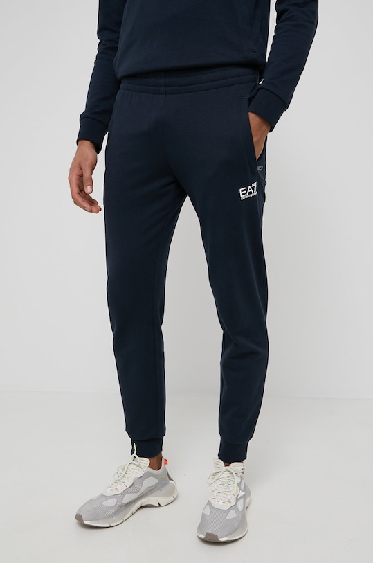 Odzież EA7 Emporio Armani dres bawełniany 8NPV81.PJ05Z granatowy