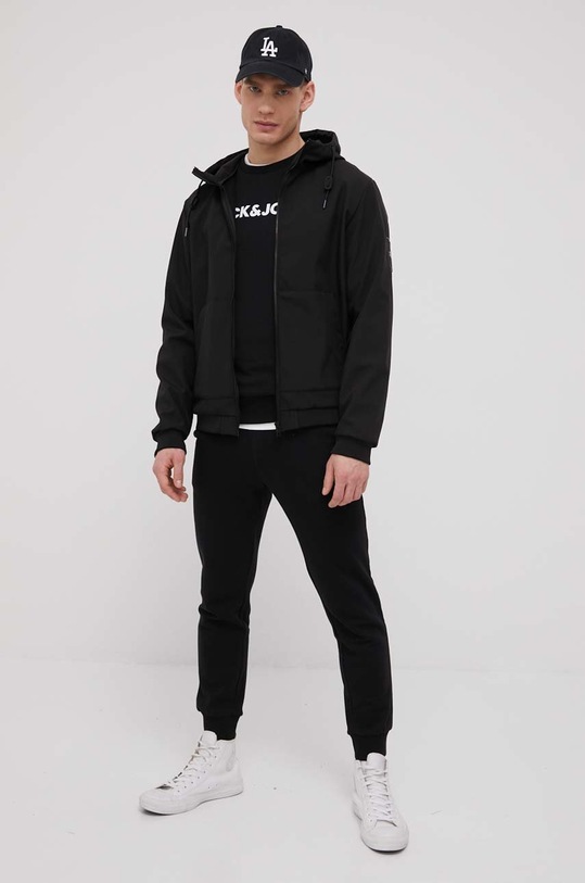 Jack & Jones trening din bumbac 12182478.Black negru AA00