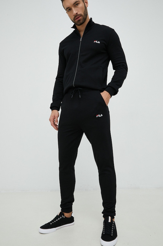 Fila dres lounge bawełniany czarny FPW1105