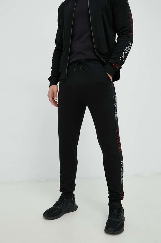 Odzież Fila dres lounge bawełniany FPW1109 czarny