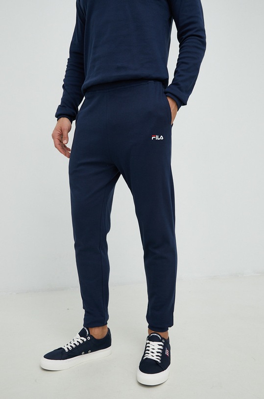 Fila dres lounge bawełniany granatowy FPW1115