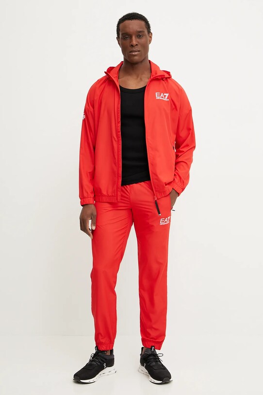 EA7 Emporio Armani melegítő szett nyomtatásos piros 8NPV08.PN4HZ.NOS
