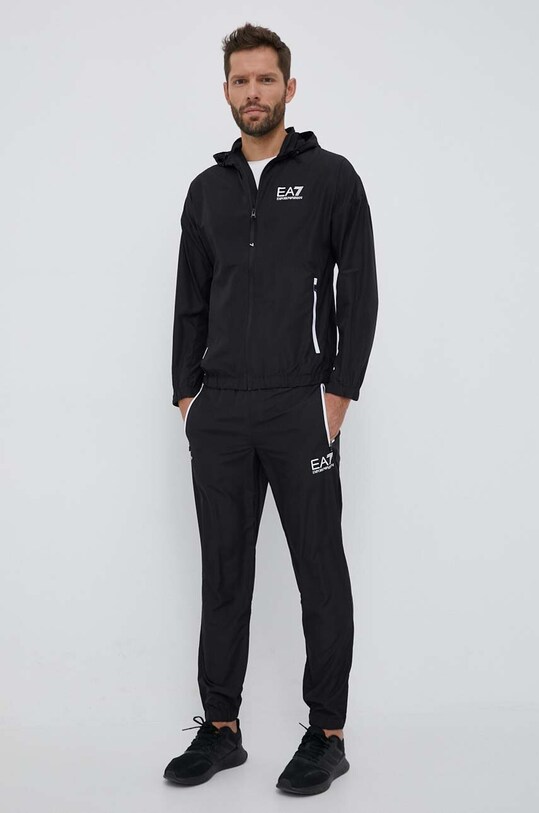 Спортивний костюм EA7 Emporio Armani тканина чорний 8NPV08.PN4HZ.NOS