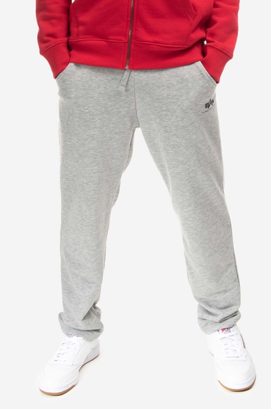 Donji dio trenirke Alpha Industries Basic Jogger 108367.17 siva