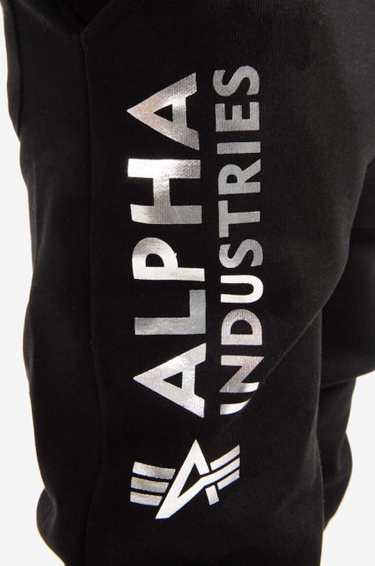 Alpha Industries spodnie dresowe Basic Jogger AI Foil Print czarny 116368FP.530