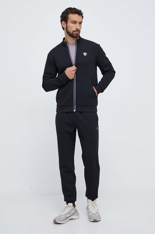 Спортивный костюм EA7 Emporio Armani трикотаж чёрный 8NPV56.PJ4EZ