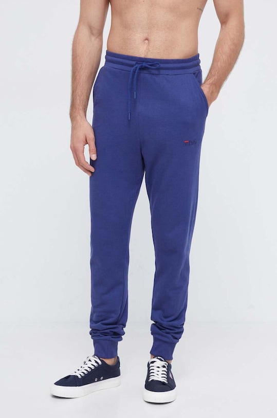 Bombažna trenirka Fila modra FPW1141