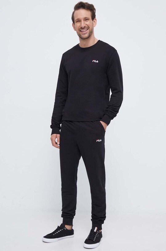 Fila dres bawełniany bawełna czarny FPW1141