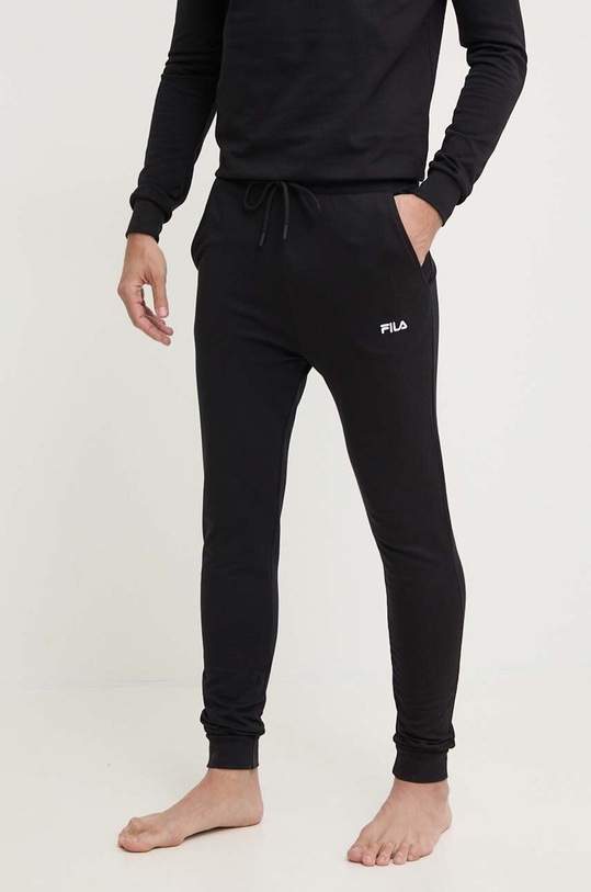 Bavlněná tepláková souprava Fila černá FPS1173