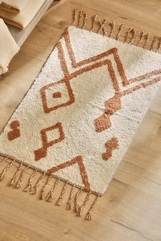 Ванна кімната Килимок для ванної кімнати Calma House Fauve 50 x 70 cm FAUVE.50.TIE білий