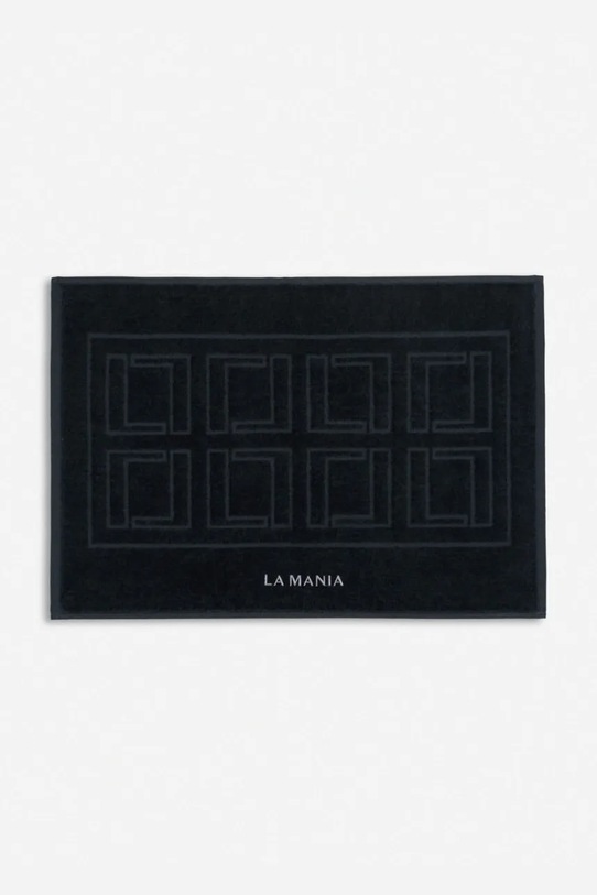 La Mania dywanik łazienkowy bawełniany Mono Mania 70 x 50 cm czarny 5905549421963