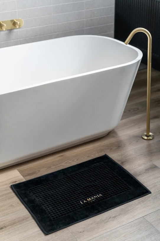 Łazienka La Mania dywanik łazienkowy bawełniany Black Premium 70 x 50 cm 5905090154891 czarny